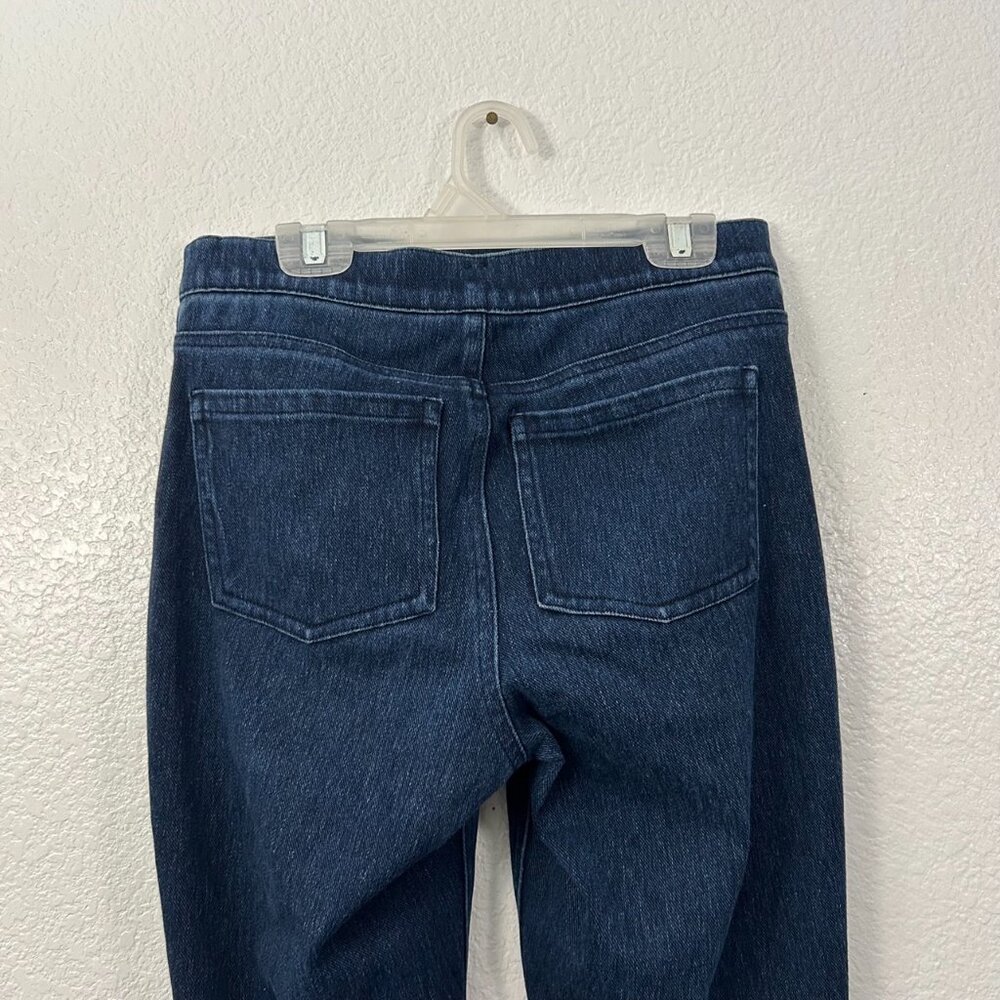 Spanx Pull-On Ankle Jean-ish Leggings Dark Wash Tummy Control Slimming - Picture 7 of 8